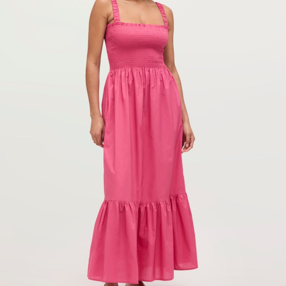 NWT Hill House Anjuli Dress in Lipstick Pink (XXS)